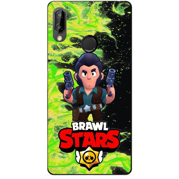 

Силиконовый бампер чехол Candy для Huawei P20 Lite с героем Brawl Stars Кольт