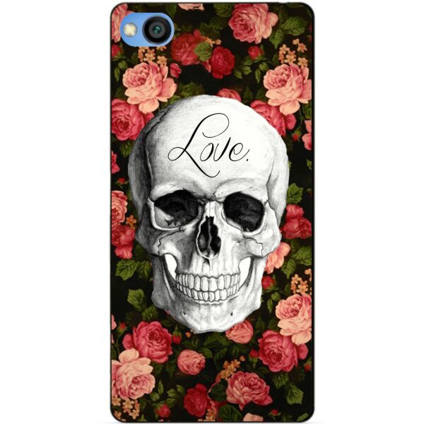 

Чехол силиконовый Candy для Xiaomi Redmi Go Череп на цветах