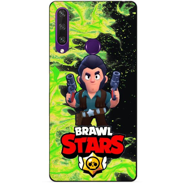 

Силиконовый чехол бампер Candy для Huawei Y6p с Героем Brawl Stars Кольт