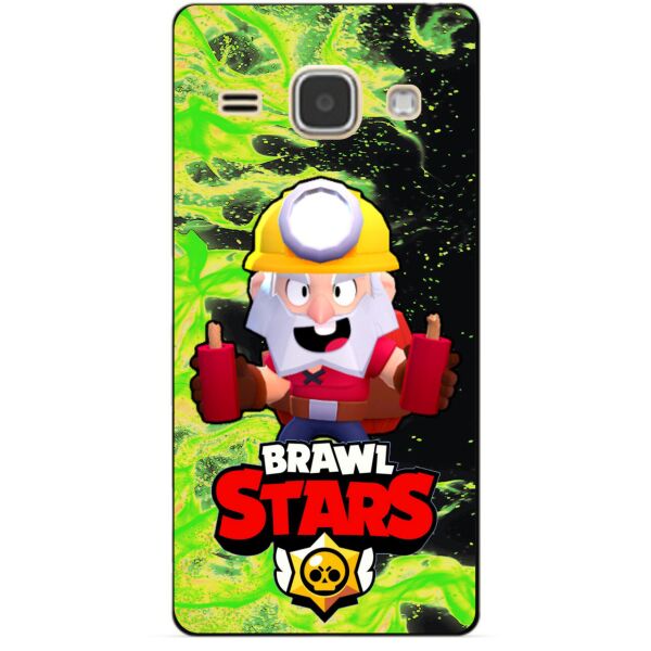 

Силиконовый бампер чехол Candy для Samsung J1 2016 Galaxy J120 героем Brawl Stars Динамайка