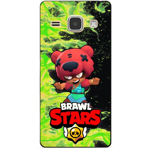 

Силиконовый бампер чехол Candy для Samsung J1 2016 Galaxy J120 героем Brawl Stars Нита