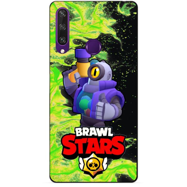 

Силиконовый чехол бампер Candy для Huawei Y6p с Героем Brawl Stars Рико