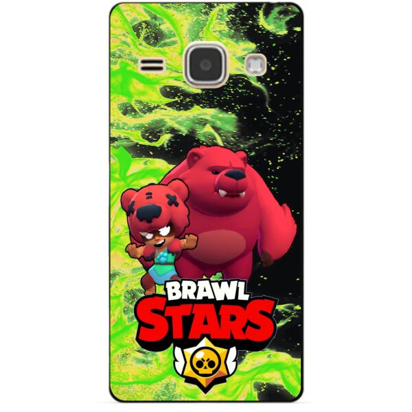 

Силиконовый бампер чехол Candy для Samsung J1 2016 Galaxy J120 героем Brawl Stars Нита Мишка