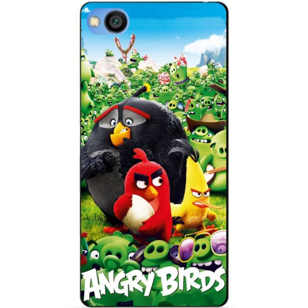 

Силиконовый бампер чехол Candy для Xiaomi Redmi GO с рисунком Angry Birds свиньи