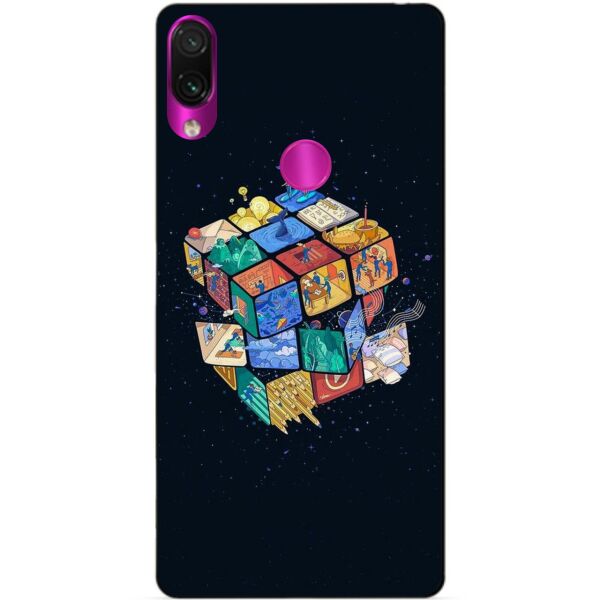 

Чехол силиконовый Candy для Xiaomi Redmi Note 7 Кубик Рубика