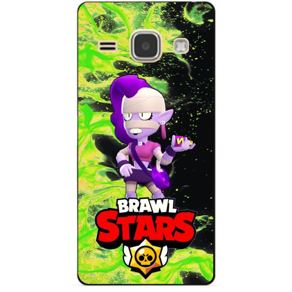 

Силиконовый бампер чехол Candy для Samsung J1 2016 Galaxy J120 героем Brawl Stars Эмз