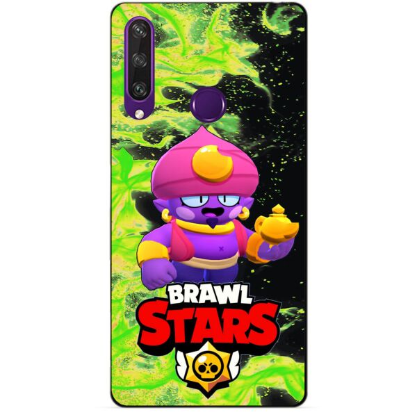 

Силиконовый чехол бампер Candy для Huawei Y6p с Героем Бравл Старс Джин