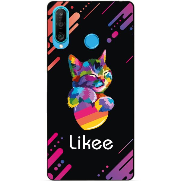 

Силиконовый бампер чехол Candy для Huawei P30 Lite с рисунком Likee