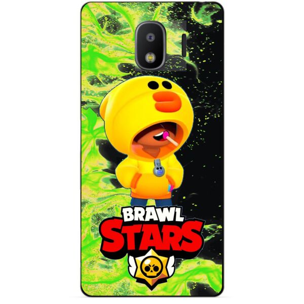 

Силиконовый бампер чехол Candy для Samsung J2 2018 Galaxy J250 с Героем Brawl Stars Леон утка