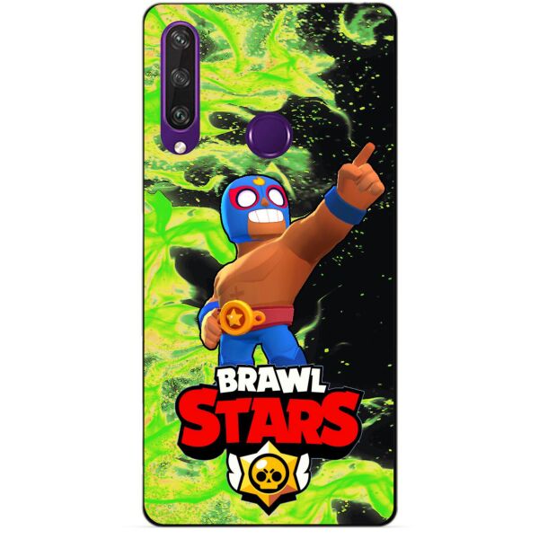 

Силиконовый чехол бампер Candy для Huawei Y6p с Героем Бравл Старс Эль Примо