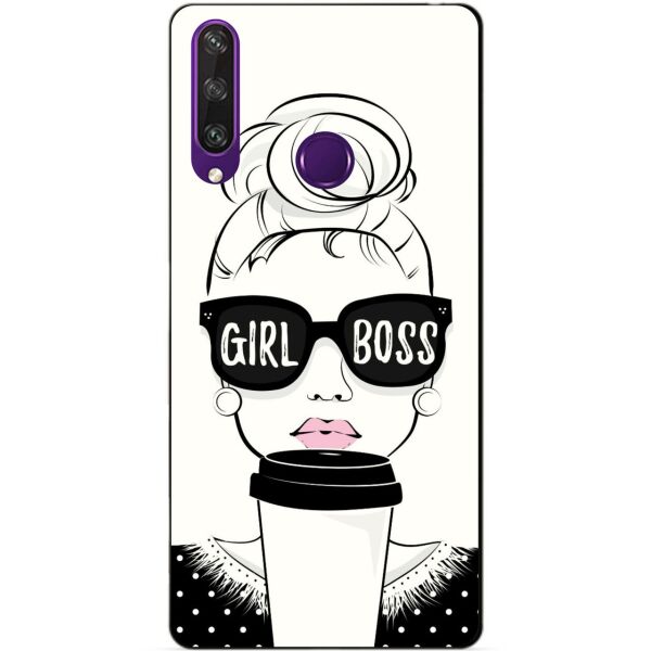 

Силиконовый чехол бампер Candy для Huawei Y6p с рисунком Girl Boss