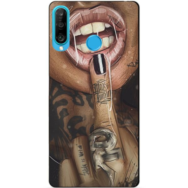 

Силиконовый бампер чехол Candy для Huawei P30 Lite с рисунком Swag