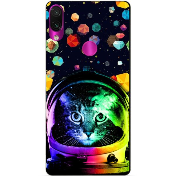 

Чехол силиконовый Candy для Xiaomi Redmi Note 7 с рисунком Кот космонавт