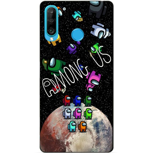 

Силиконовый бампер чехол Candy для Huawei P30 Lite с рисунком Амонг Ас