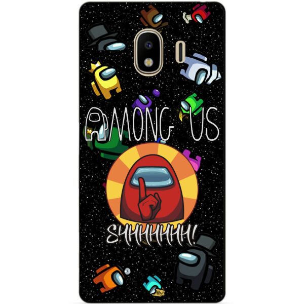 

Силиконовый бампер чехол Candy для Samsung J2 2018 Galaxy J250 с рисунком Among Us