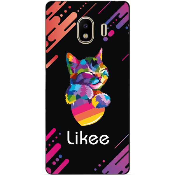 

Силиконовый бампер чехол Candy для Samsung J2 2018 Galaxy J250 с рисунком Likee