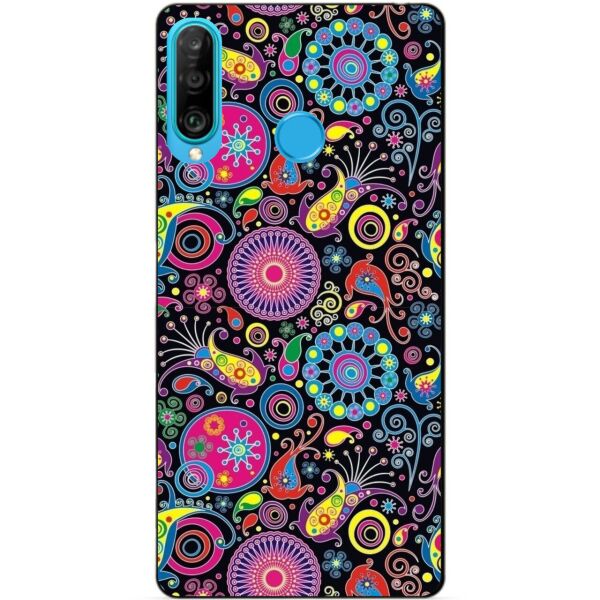 

Силиконовый бампер чехол Candy для Huawei P30 Lite с рисунком Восточные узоры