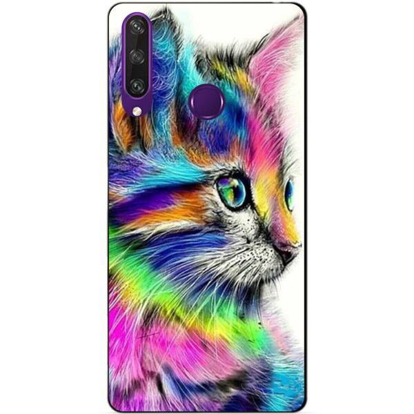 

Силиконовый чехол бампер Candy для Huawei Y6p с рисунком Акварельный кот