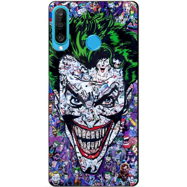 

Силиконовый бампер чехол Candy для Huawei P30 Lite с рисунком Джокер