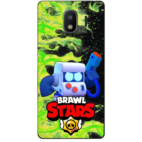 

Силиконовый бампер чехол Candy для Samsung J2 Core Galaxy J260 с Героем Brawl Stars 8-Бит