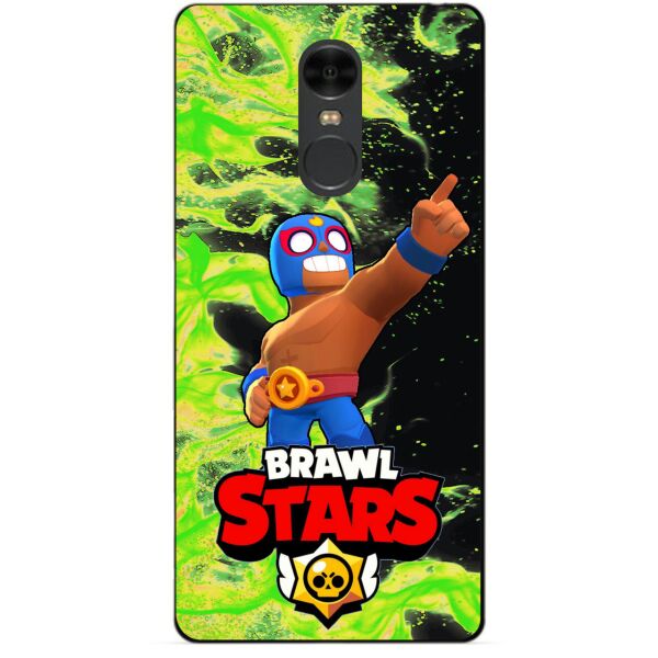 

Силиконовый бампер чехол Candy для Xiaomi Redmi Note 4 с Героем Бравл Старс Эль Примо