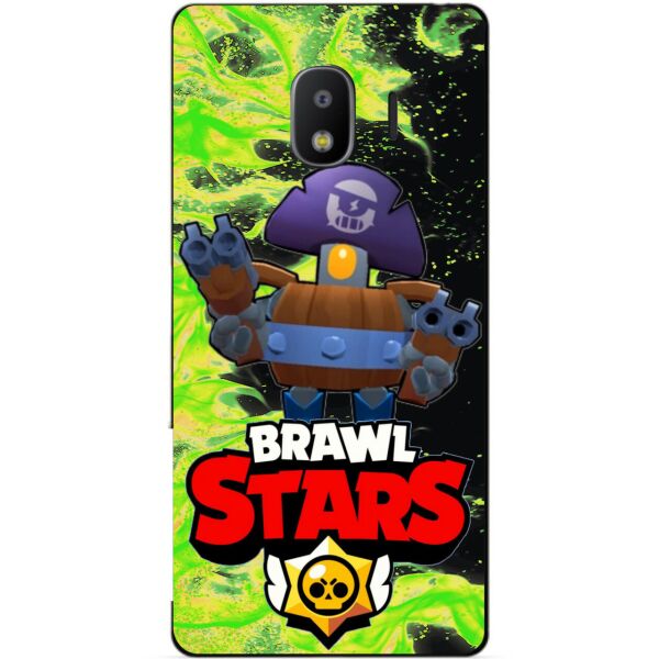 

Силиконовый бампер чехол Candy для Samsung J2 Core Galaxy J260 с Героем Brawl Stars Деррил