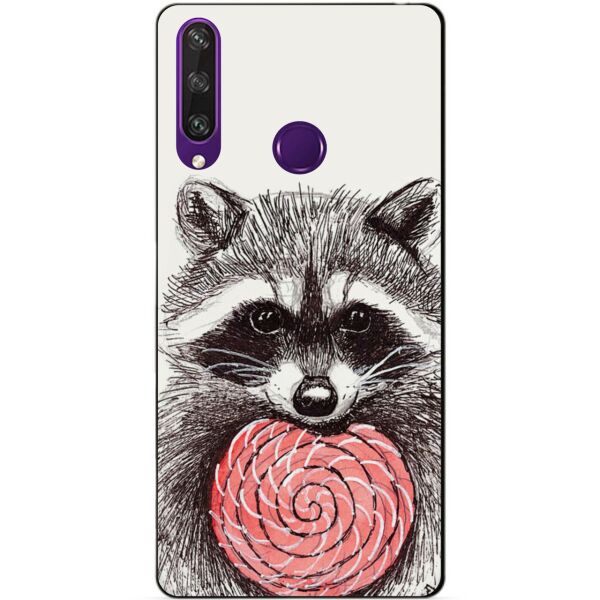 

Силиконовый чехол бампер Candy для Huawei Y6p с рисунком Енот
