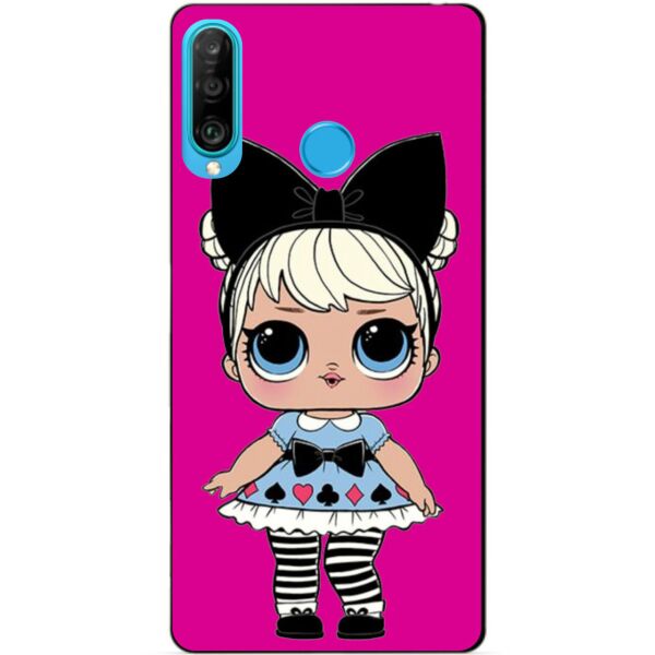 

Силиконовый бампер чехол Candy для Huawei P30 Lite с рисунком Кукла Lol