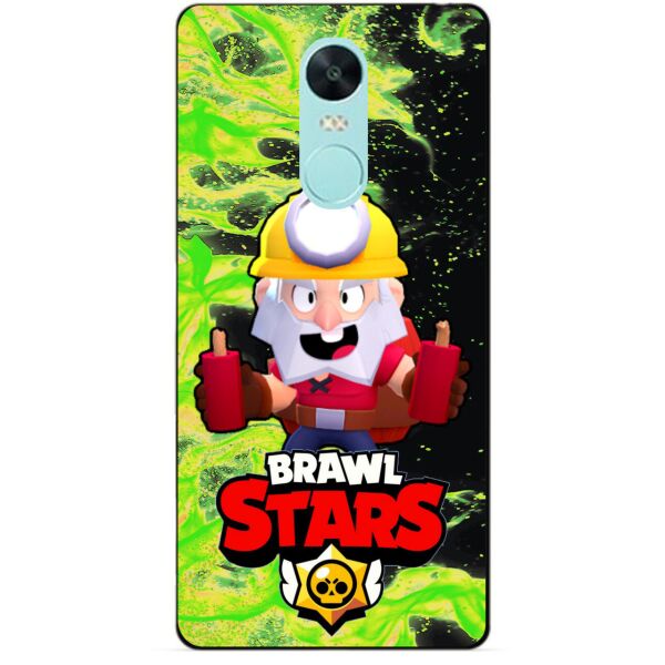 

Силиконовый бампер чехол Candy для Xiaomi Redmi Note 4x с Героем Бравл Старс Динамайк