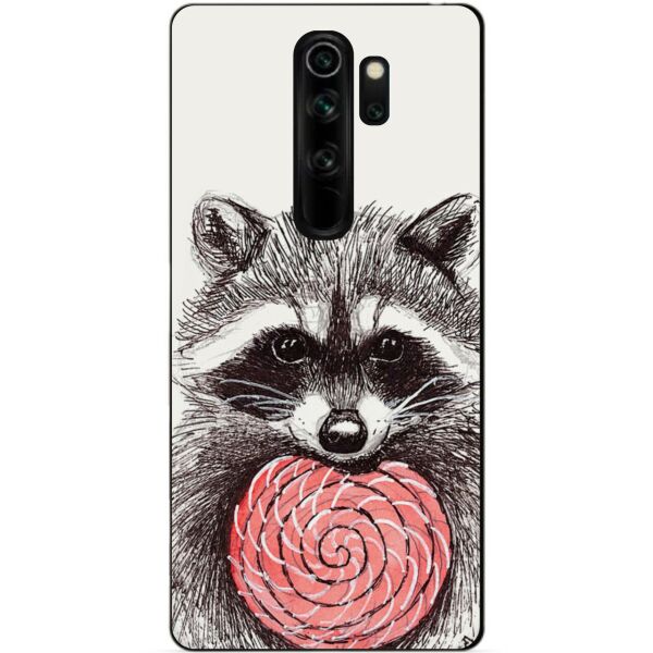 

Чехол силиконовый Candy для Xiaomi Redmi Note 8 Pro с рисунком Енот