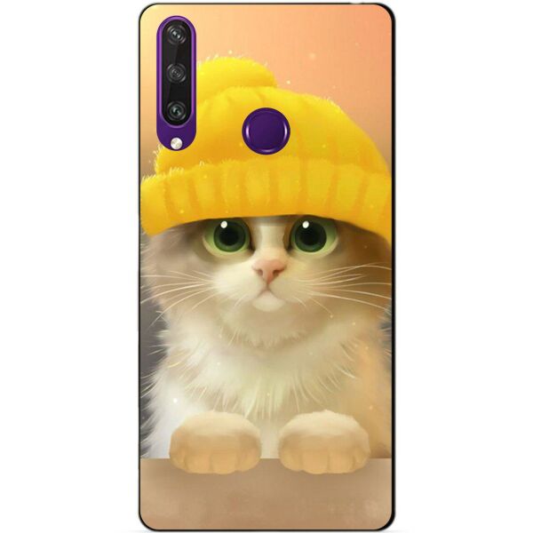 

Силиконовый чехол бампер Candy для Huawei Y6p с рисунком Котик в шапке