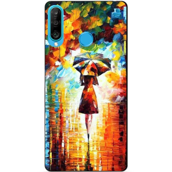 

Силиконовый бампер чехол Candy для Huawei P30 Lite с рисунком Прогулка