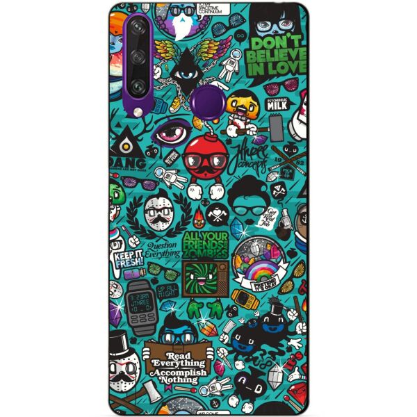 

Силиконовый чехол бампер Candy для Huawei Y6p с рисунком Стикеры