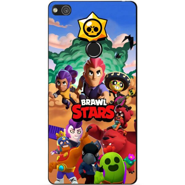 

Силиконовый бампер чехол Candy для Huawei P8 Lite 2017 с рисунком Brawl Stars