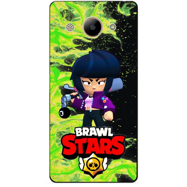 

Силиконовый бампер чехол Candy для Huawei Y3 2017 с Героем Brawl Stars Биби