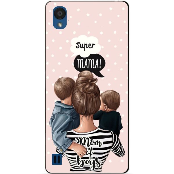 

Чехол силиконовый Candy для ZTE Blade A5 2019 с рисунком Mom of boys