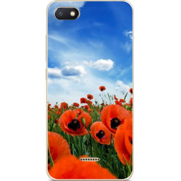 

Бампер силиконовый Candy для Xiaomi Redmi 6a Поле Маков