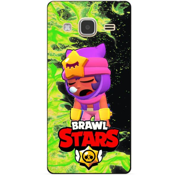 

Силиконовый бампер чехол Candy для Samsung J3 2016 Galaxy J300 J320 J310 героем Brawl Stars Сэнди
