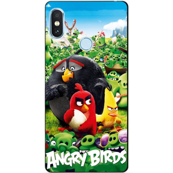 

Силиконовый бампер чехол Candy для Xiaomi Redmi Note 5 с рисунком Angry Birds Свиньи