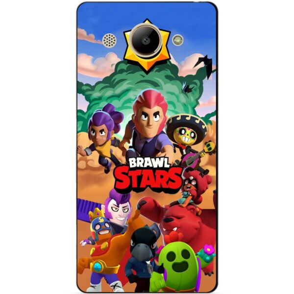 

Силиконовый бампер чехол Candy для Huawei Y3 2017 с рисунком Brawl Stars