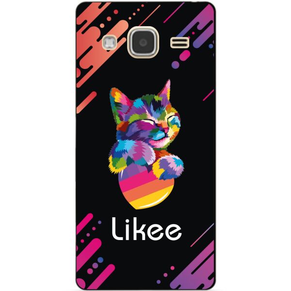 

Силиконовый бампер чехол Candy для Samsung J3 2016 Galaxy J300 J320 с рисунком Likee