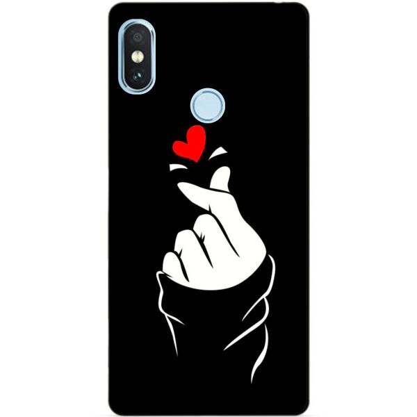 

Силиконовый бампер чехол Candy для Xiaomi Redmi Note 5 с рисунком Знак Любви