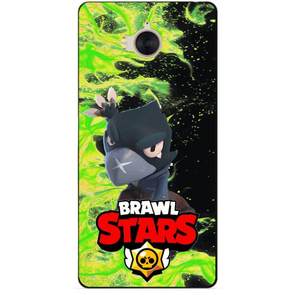 

Силиконовый бампер чехол Candy для Huawei Y5 2017 с Героем Brawl Stars Ворон