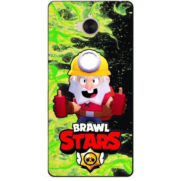 

Силиконовый бампер чехол Candy для Huawei Y5 2017 с Героем Brawl Stars Динамайк