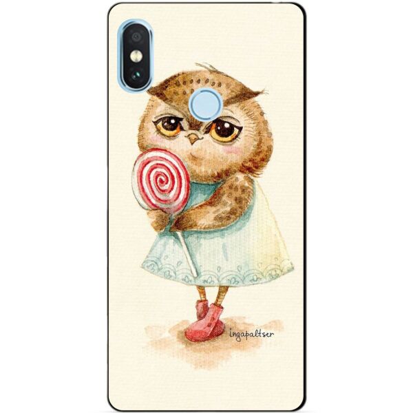 

Силиконовый бампер чехол Candy для Xiaomi Redmi Note 5 с рисунком Сова с леденцом