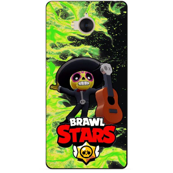 

Силиконовый бампер чехол Candy для Huawei Y5 2017 с Героем Brawl Stars Поко