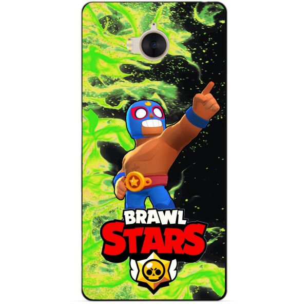 

Силиконовый бампер чехол Candy для Huawei Y5 2017 с Героем Brawl Stars Эль Примо