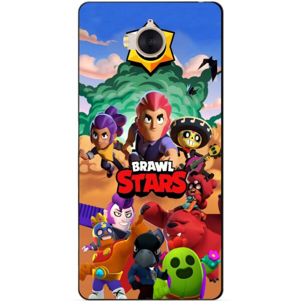 

Силиконовый бампер чехол Candy для Huawei Y5 2017 с рисунком Brawl Stars