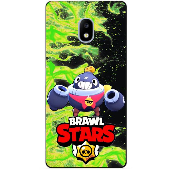 

Силиконовый бампер чехол Candy для Samsung J3 2017 Galaxy J330 с Героем Brawl Stars Тик