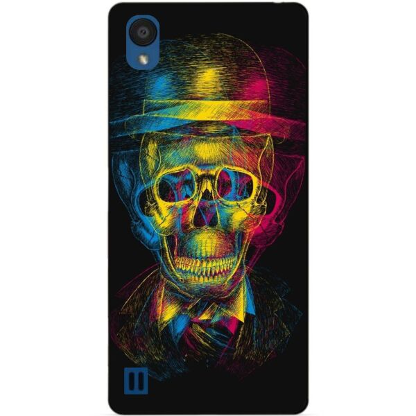 

Чехол силиконовый Candy для ZTE Blade A5 2019 с рисунком Неоновый череп